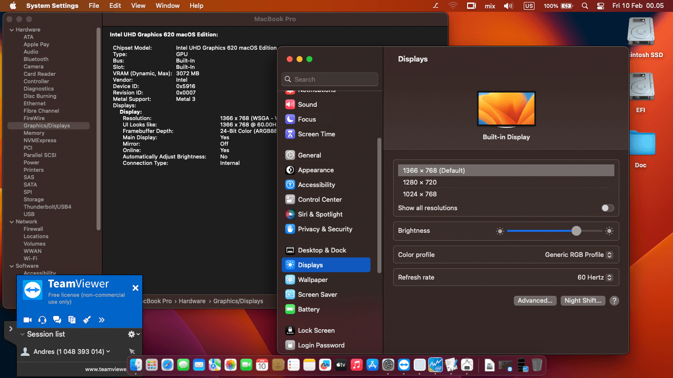 Lenovo Thinkpad X280 4th [KabyLake R   Intel UHD 620 + PS2 SMBUS]   OpenCore 6
